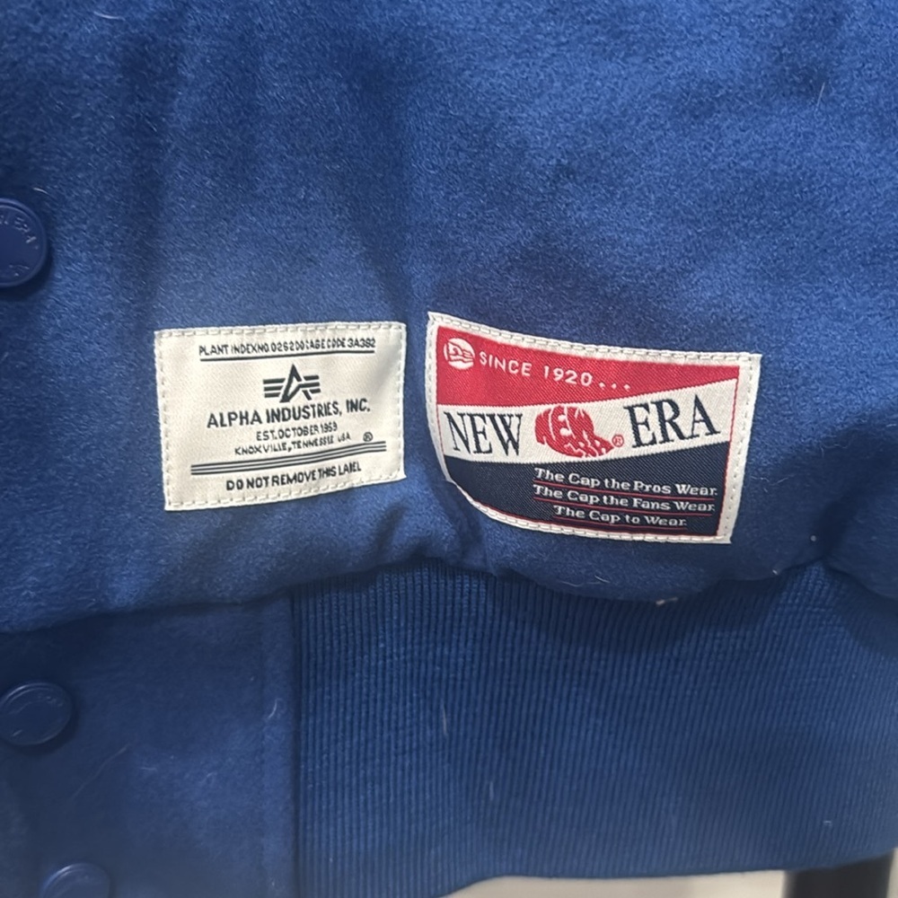 Alpha Industries Historic MA-1 Buffalo Bills Wool Varsity Bomber Jacket.  NWT - Picture 6 of 16